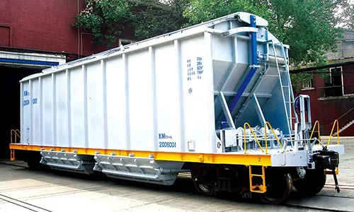 KM70G 4-Axle Covered Lime Hopper