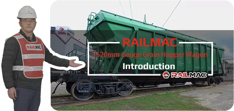 RailMac 1520mm Gauge Grain Hopper Wagon Video