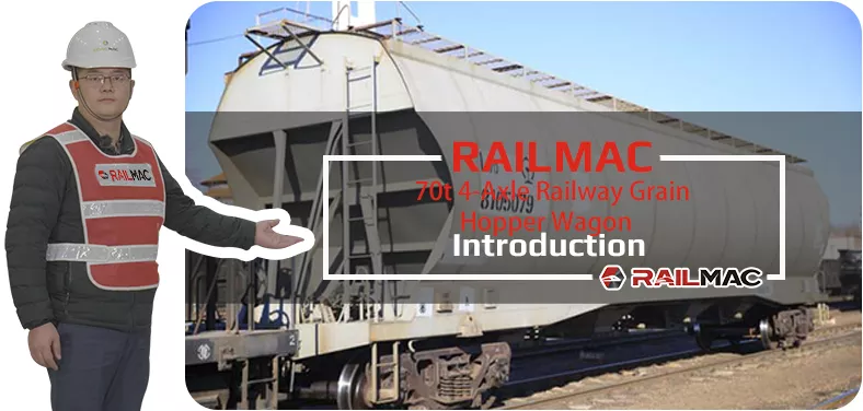 RailMac 70t 4-Axle  Railway Grain Hopper Wagon Video