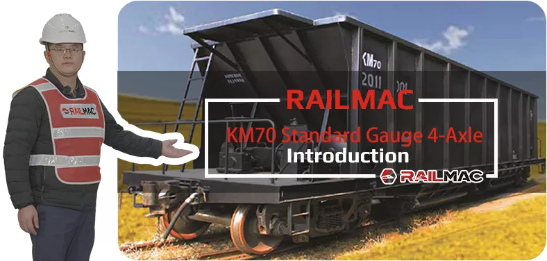 RailMac KM70 Standard Gauge 4-Axle Video